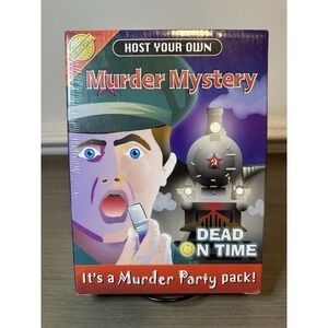 Dead on Time - Murder Mystery Party Pack - Game, Invitations, CD - SEALED NEW!